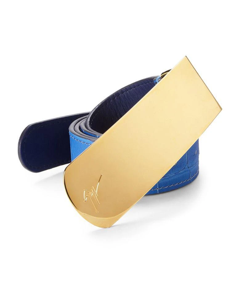 商品Giuseppe Zanotti|Embossed Leather Belt,价格¥1356,第1张图片