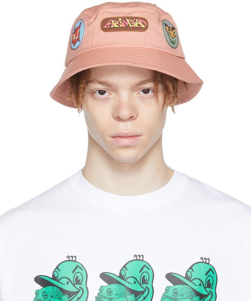 商品Brain Dead|Pink Metal Bucket Hat,价格¥626,第1张图片