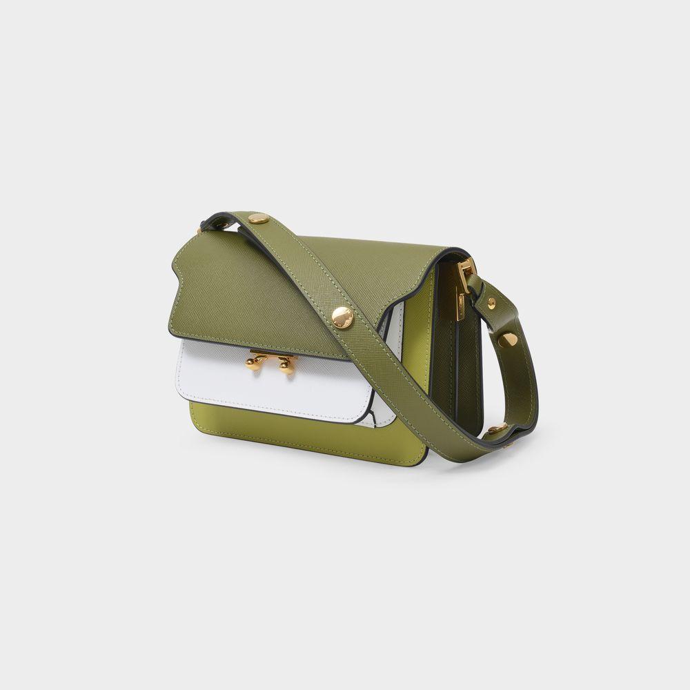 Trunk Mini Bag in Green Leather商品第2张图片规格展示