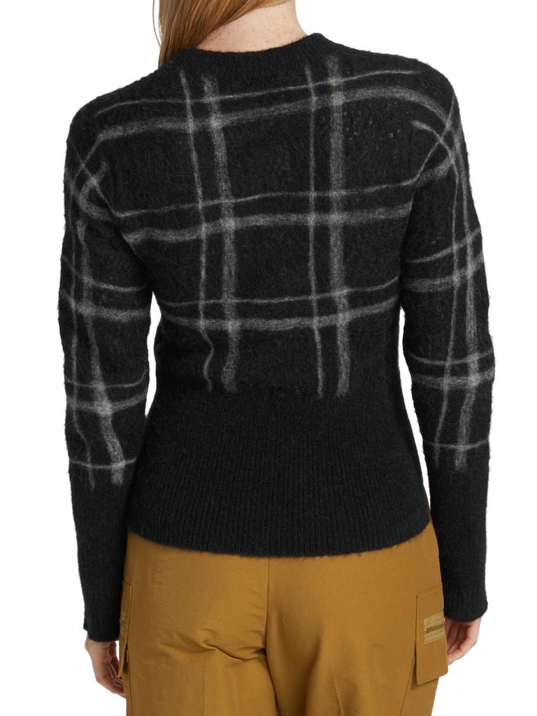 Wool-Blend Knitted Lace Sweater商品第2张图片规格展示