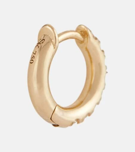 商品Spinelli Kilcollin|Mini Micro Hoop Pavé 18kt gold and diamond earring,价格¥7583,第5张图片详细描述