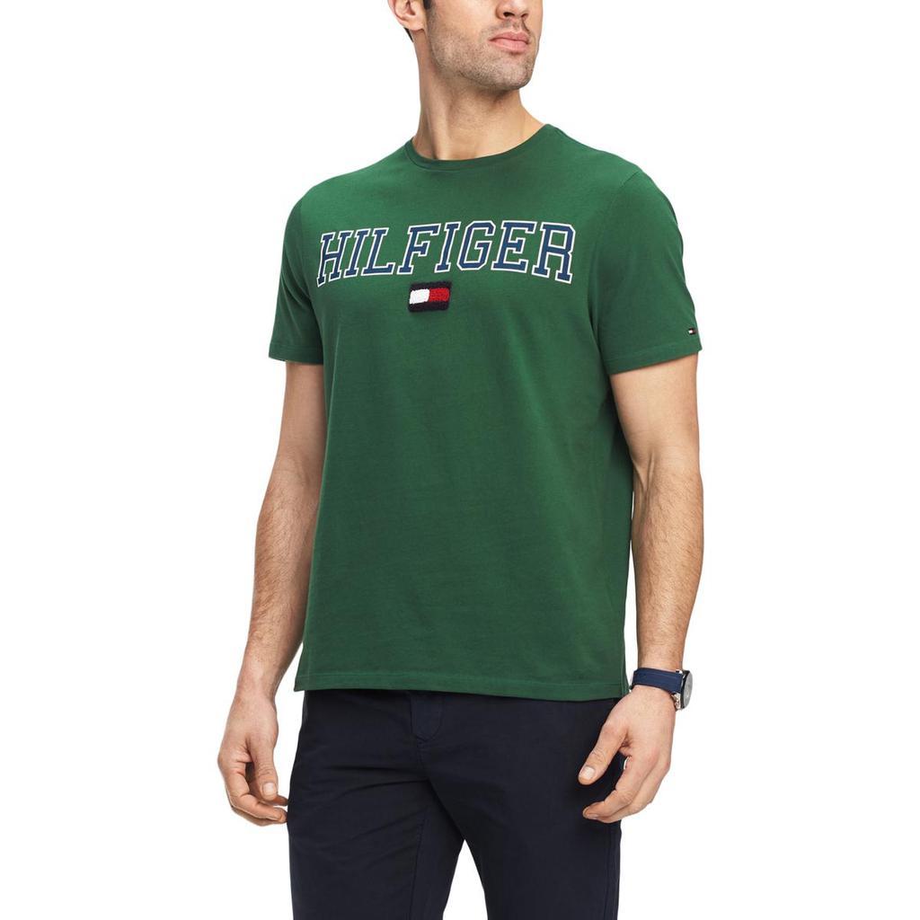 商品Tommy Hilfiger|Tommy Hilfiger Mens Logo Short Sleeves T-Shirt,价格¥133,第3张图片详细描述