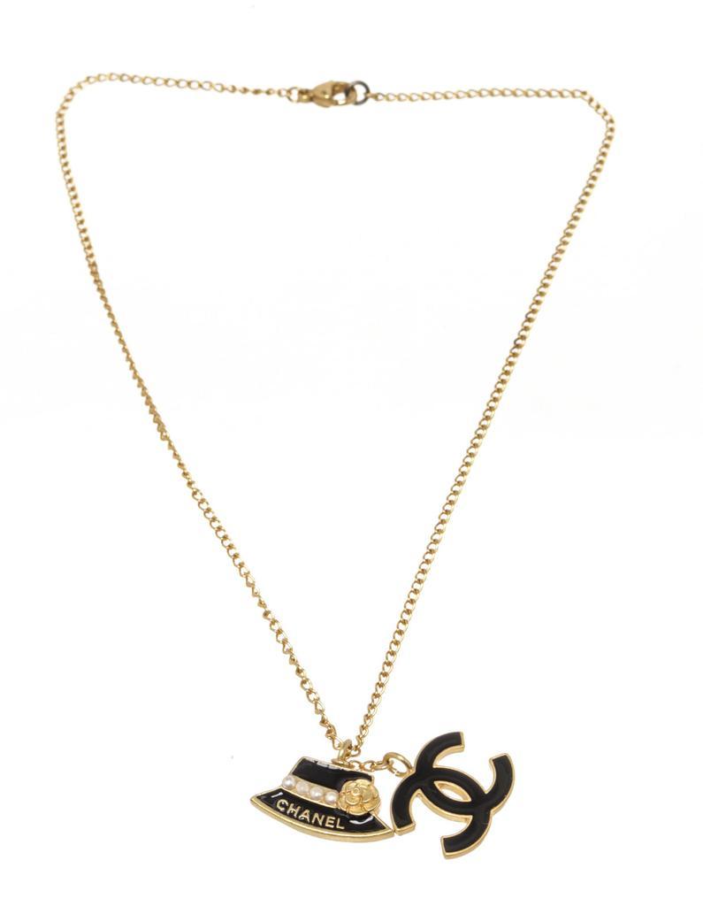 商品[二手商品] Chanel|Chanel Gold CC Charm Necklace,价格¥12532,第1张图片