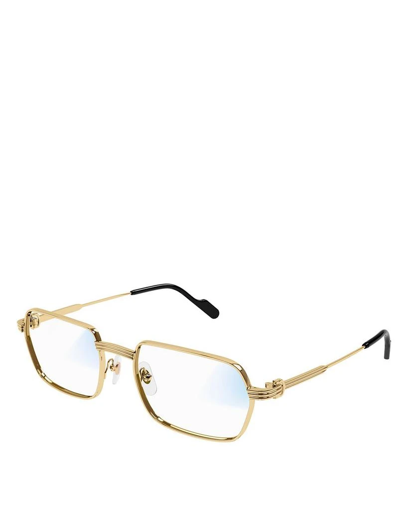 商品Cartier|Premiere De Cartier 24 Carat Gold Plated Photochromatic Rectangular Sunglasses, 56mm,价格¥10065,第1张图片