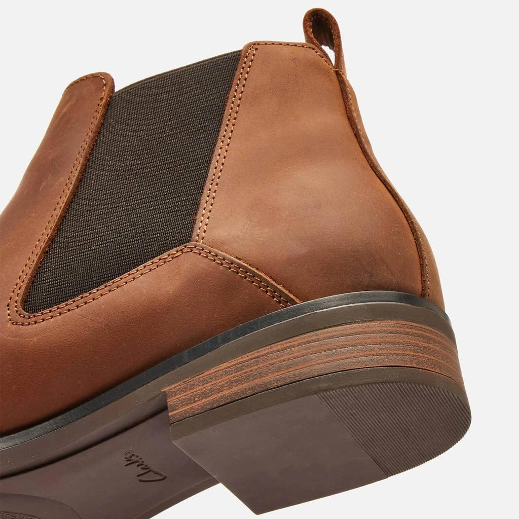 商品Clarks|Clarks Women's Memi Top Leather Chelsea Boots - Dark Tan,价格¥497,第4张图片详细描述