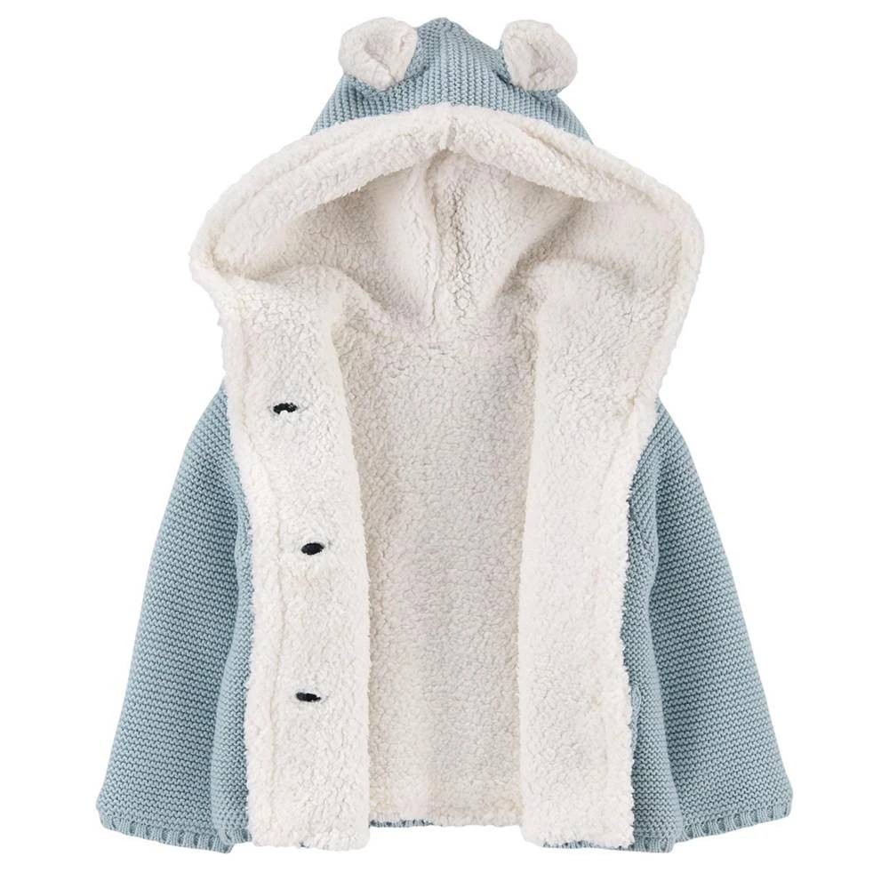 商品Carter's|Baby Girls and Boys Sherpa-Lined Cardigan,价格¥191,第2张图片详细描述