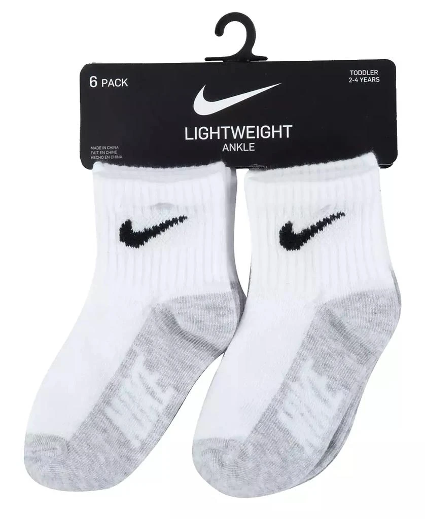 商品NIKE|Baby and Toddler Boys or Girls Multi Logo Socks, Pack of 6,价格¥114,第3张图片详细描述