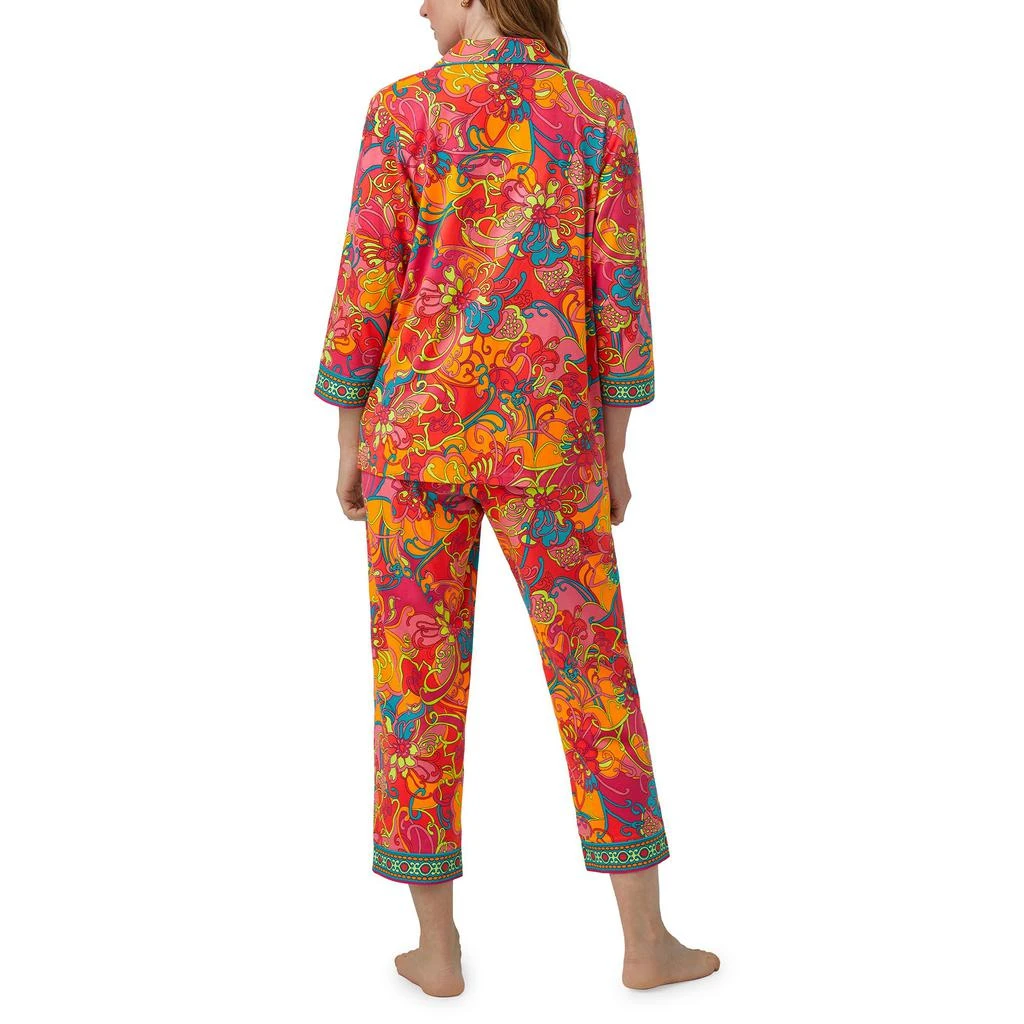 商品Bedhead PJs|Trina Turk X Bedhead 3/4 Sleeve Cropped PJ Set,价格¥866,第3张图片详细描述