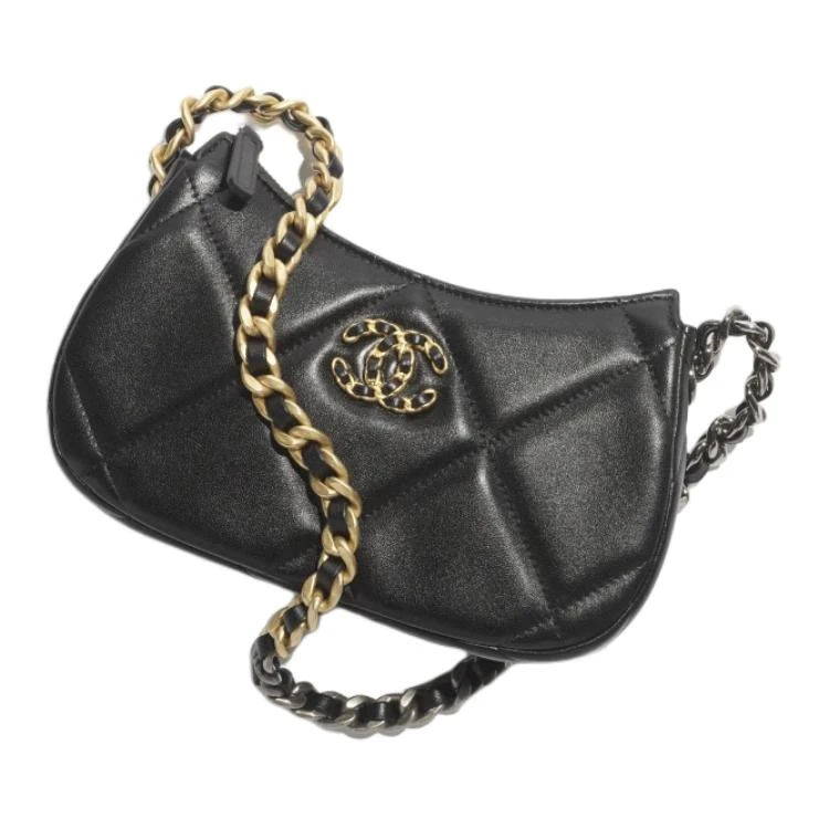 商品[国内直发] Chanel|香奈儿 经典徽标logo 亮色小羊皮 斜挎单肩包 男女同款情侣款 黑色,价格¥34051,第3张图片详细描述