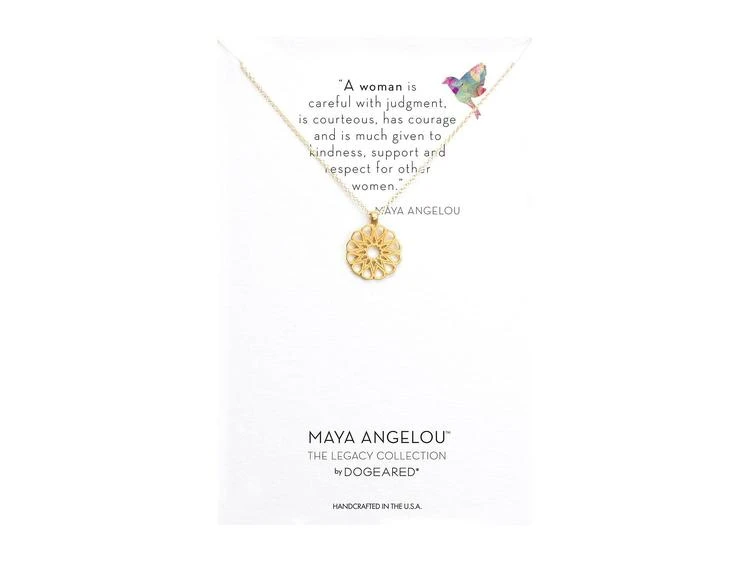 商品Dogeared|Maya Angelou: A Woman Is Careful with Judgment Necklace,价格¥318,第1张图片