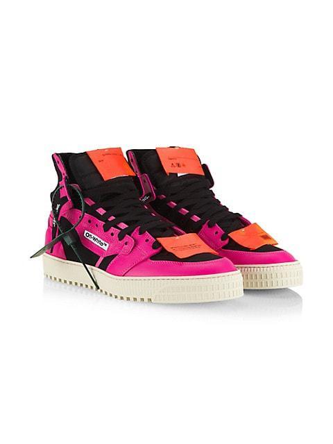 商品Off-White|3.0 Off Court Leather High-Top Sneakers,价格¥5151,第4张图片详细描述