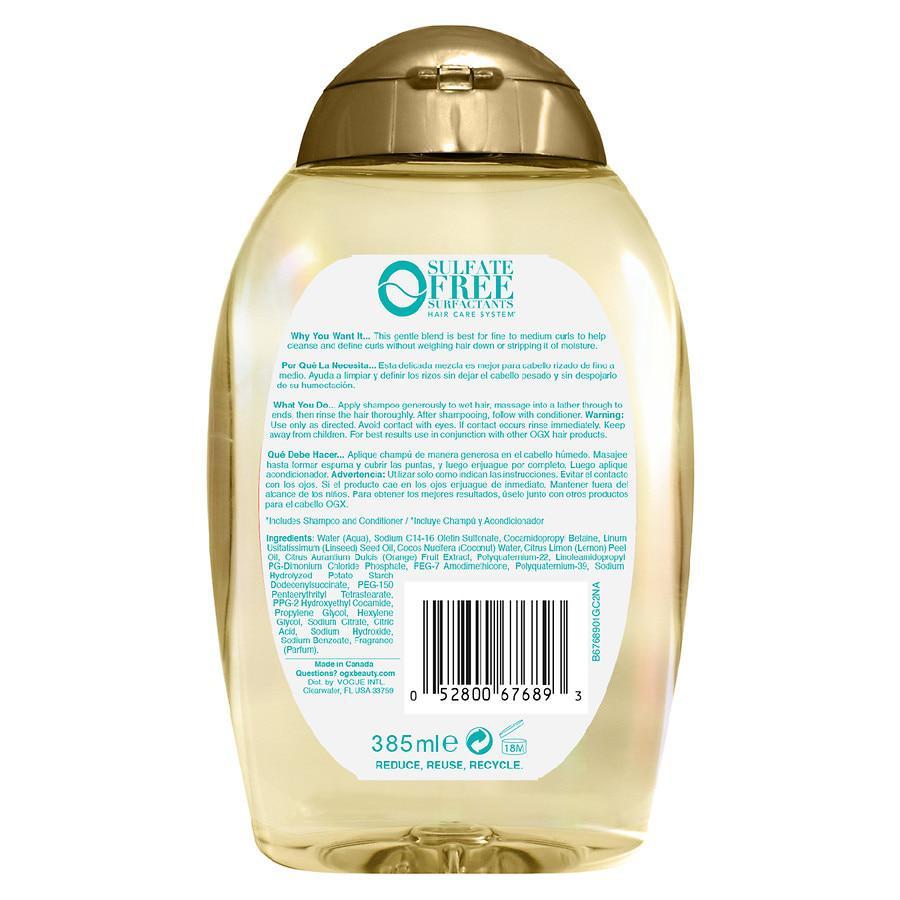 商品OGX|Coconut Fine Curls Shampoo,价格¥60,第4张图片详细描述