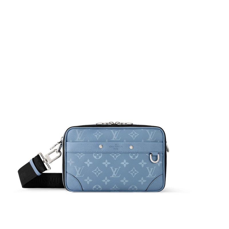 商品Louis Vuitton|LV/路易威登 男士蓝色帆布/牛皮邮差包,价格¥18878,第1张图片