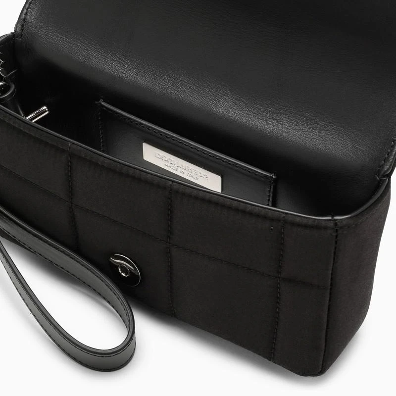 Black quilted fabric clutch 商品
