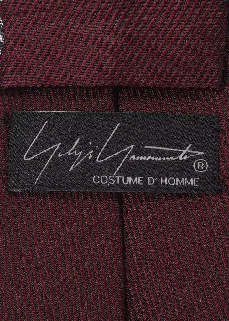 商品YOHJI YAMAMOTO|YOHJI YAMAMOTO Bordeaux Heart Pattern Tie,价格¥1729,第4张图片详细描述