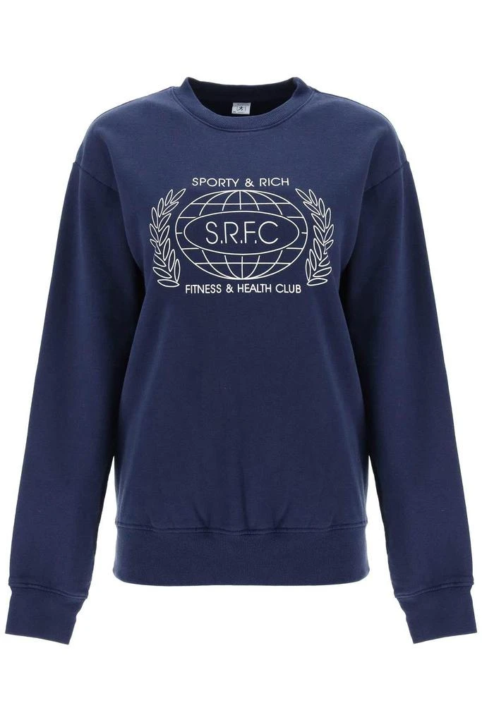 商品Sporty & Rich|S.R.F.C. COTTON SWEATSHIRT,价格¥393,第1张图片