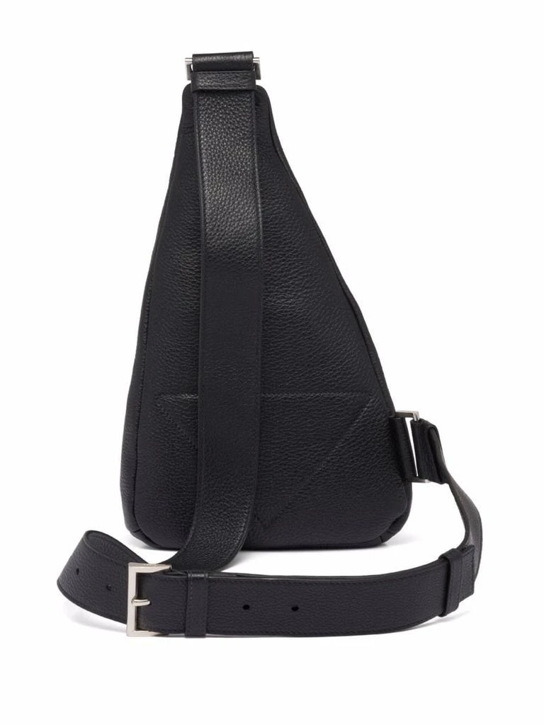 商品Prada|PRADA triangle logo-embossed cross backpack,价格¥12371,第2张图片详细描述