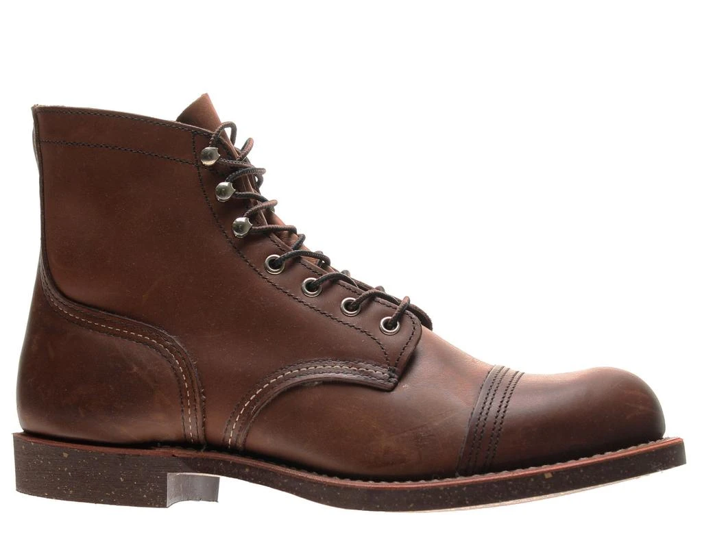 商品Red Wing|Heritage 8111 Iron Ranger 6-Inch Cap Toe Amber Men's Boots 08111,价格¥2738,第2张图片详细描述