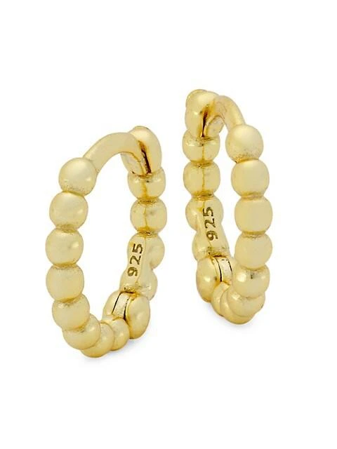 商品Shashi|Katerina 14K Gold Vermeil Pebble Huggie Hoops,价格¥418,第1张图片