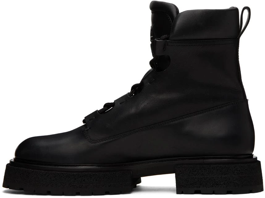 商品Giorgio Armani|Black Embossed Boots,价格¥5315,第3张图片详细描述