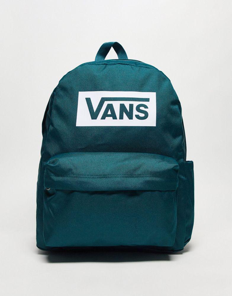 Vans old skool box logo backpack in teal商品第1张图片规格展示