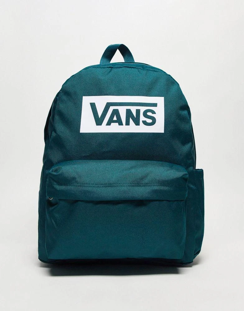 商品Vans|Vans Old Skool box logo backpack in teal,价格¥264,第1张图片