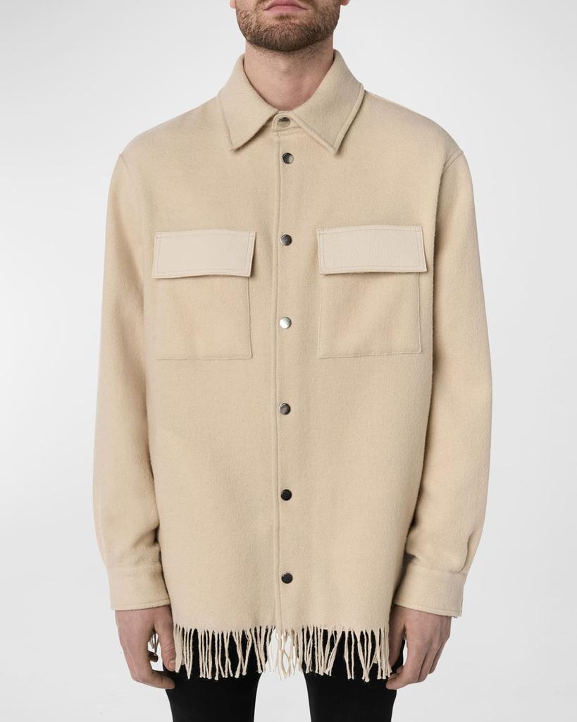 商品AMIRI|Men's Snap-Front Fringe Overshirt,价格¥13141,第1张图片