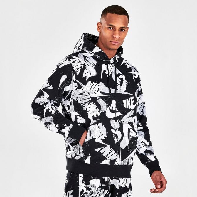 商品NIKE|Men's Nike Sportswear Sport Essentials+ All-Over Print Pullover Hoodie,价格¥301,第1张图片