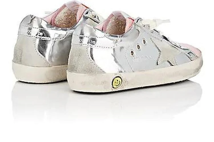 商品Golden Goose|Kids' Superstar Metallic Leather Sneakers,价格¥1971,第3张图片详细描述