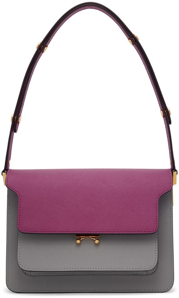 商品Marni|紫色 & 棕色中号 Trunk 单肩包,价格¥11359,第6张图片详细描述