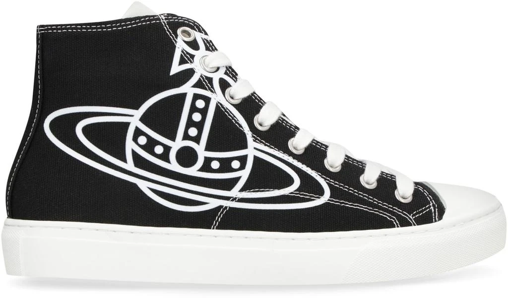 商品Vivienne Westwood|Plimsoll Canvas High-top Sneakers,价格¥1769,第2张图片详细描述