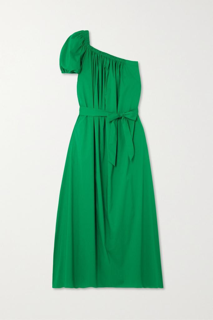 商品Diane von Furstenberg|Pasquale 单肩配腰带棉质混纺府绸连衣裙,价格¥3461,第1张图片