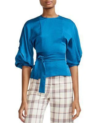 商品Maje|Lavana Belted Top,价格¥501,第1张图片