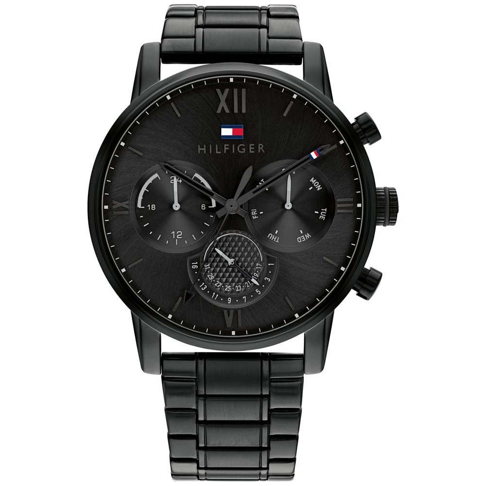 商品Tommy Hilfiger|Men's Black Stainless Steel Bracelet Watch, 44mm,价格¥1465,第1张图片