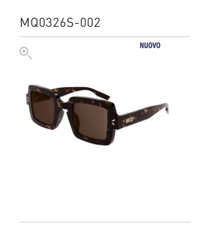 Alexander McQueen MQ0326S havana female sunglasses商品第1张图片规格展示