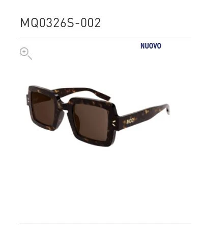 商品Alexander McQueen|Alexander McQueen MQ0326S havana female sunglasses,价格¥858,第1张图片