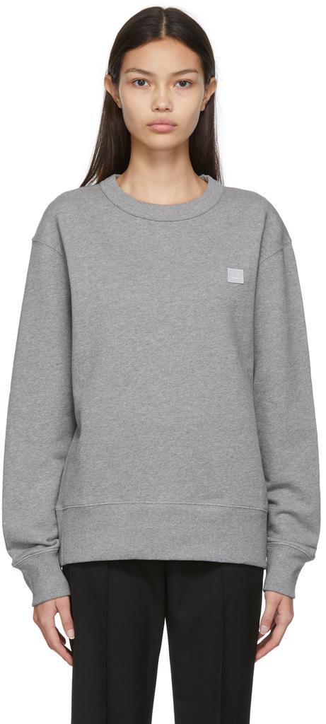 商品Acne Studios|Grey French Terry Logo Sweatshirt,价格¥1844,第1张图片