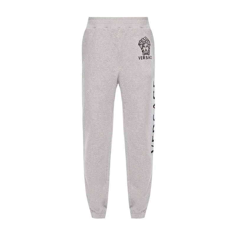 商品Versace|VERSACE 范思哲 男士灰色棉质休闲裤 A82382-A228553-A904B,价格¥3519,第1张图片