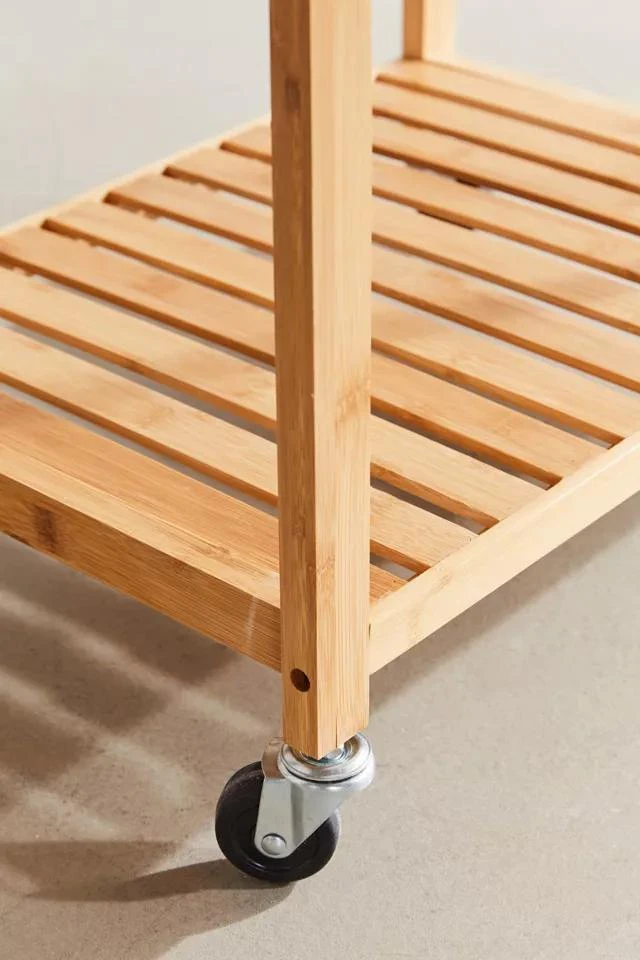 Bamboo Rolling Kitchen Cart 商品