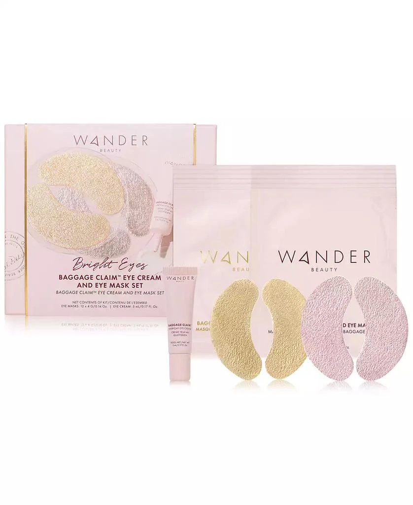 商品Wander Beauty|Bright Eyes Baggage Claim Eye Cream & Eye Mask Set,价格¥338,第1张图片