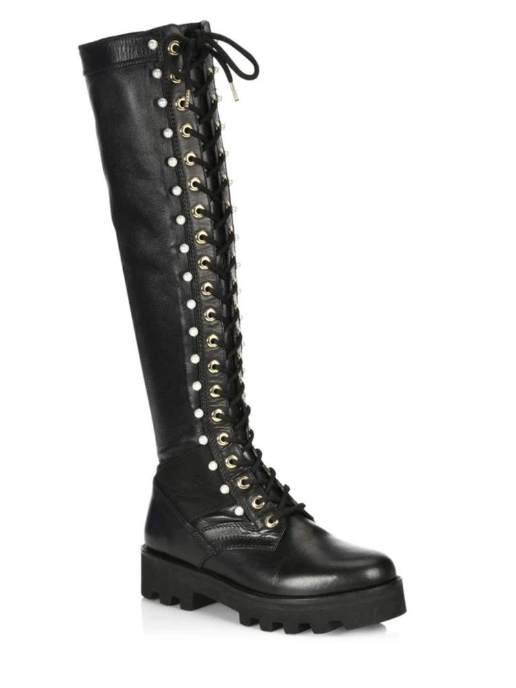 商品Altuzarra|Cosmo Knee-High Leather Jungle Boots,价格¥6582,第1张图片