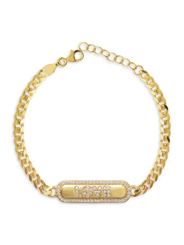 商品Gabi Rielle|Love & Protection 14K Gold Vermeil & Micro Pavé Zirconia Bracelet,价格¥548,第1张图片