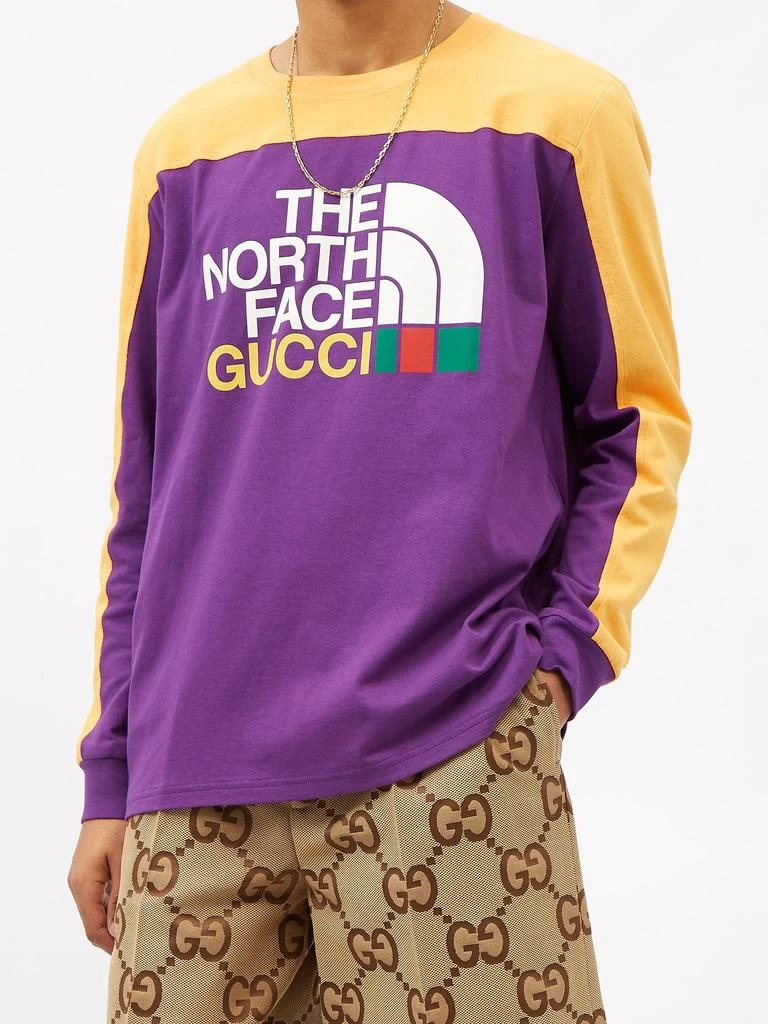 商品Gucci|X The North Face cotton long-sleeved T-shirt,价格¥5767,第2张图片详细描述