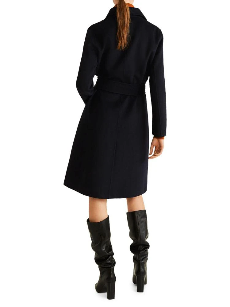 商品Mango|Structured Wool-Blend Coat 大衣,价格¥1204,第2张图片详细描述