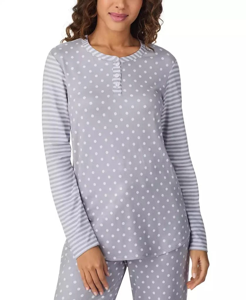 商品Cuddl Duds|Women's Printed Button-Front Jogger Pajama Set,价格¥258,第3张图片详细描述