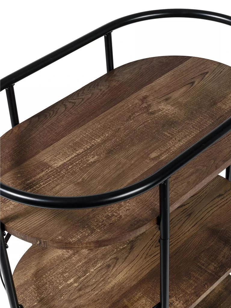 商品Honey Can Do|Three-Tier Wood Rolling Bar Cart,价格¥1347,第5张图片详细描述