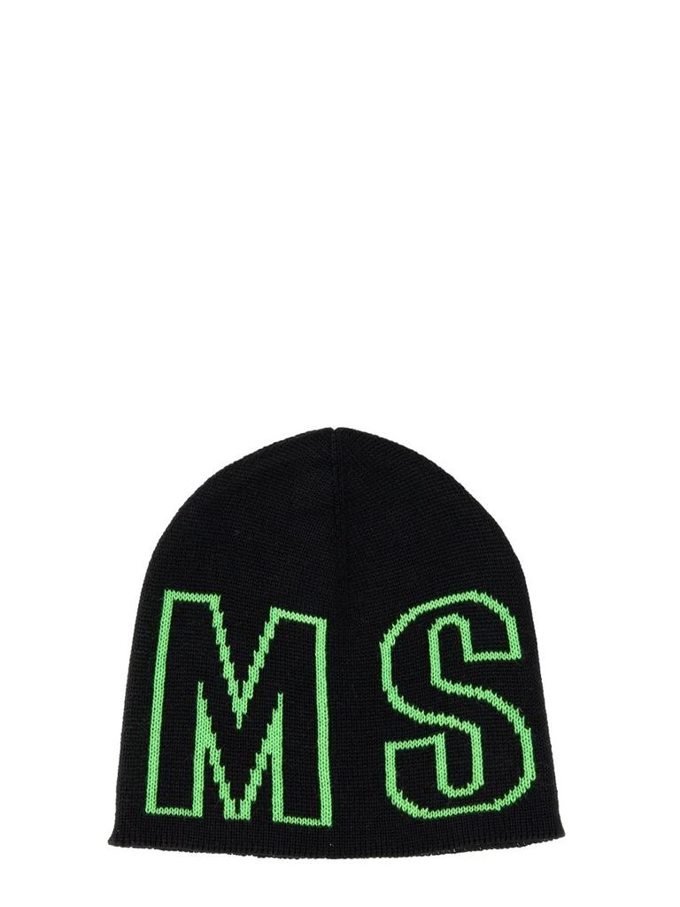 商品MSGM|MSGM Logo Intarsia Knit Beanie,价格¥596,第1张图片
