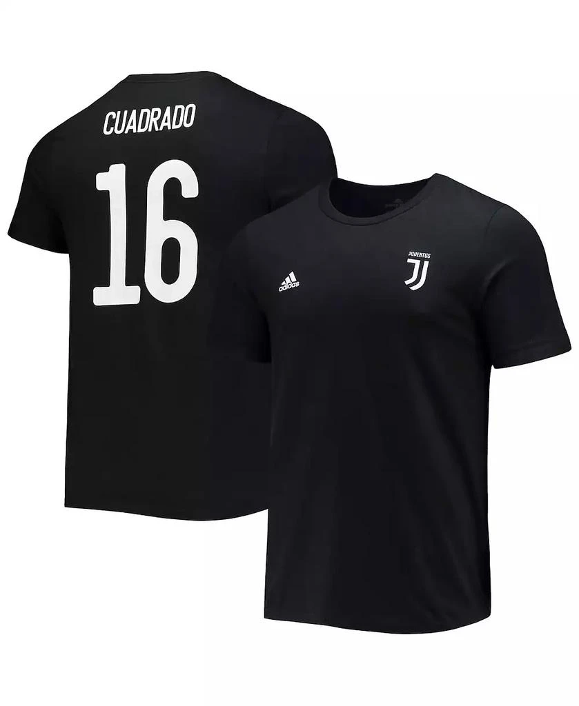 商品Adidas|Men's Juan Cuadrado Black Juventus Amplifier Name and Number T-shirt,价格¥223,第1张图片