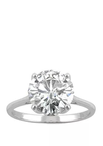 商品Charles & Colvard|Colvard 2.7 Ct. T.w. Lab Created Moissanite Engagement Ring In 14K White Gold,价格¥9360,第1张图片