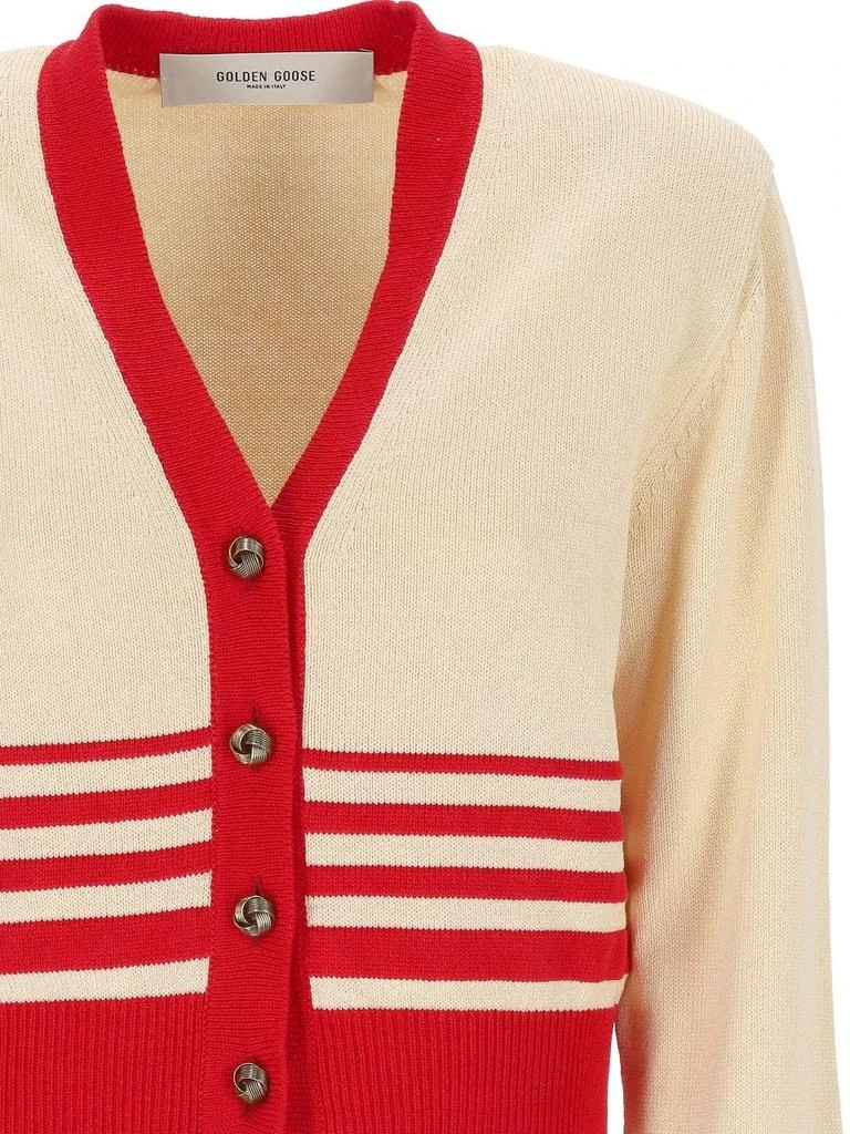 商品Golden Goose|Golden Goose Journey Cropped Cotton Cardigan Clothing,价格¥3963,第2张图片详细描述